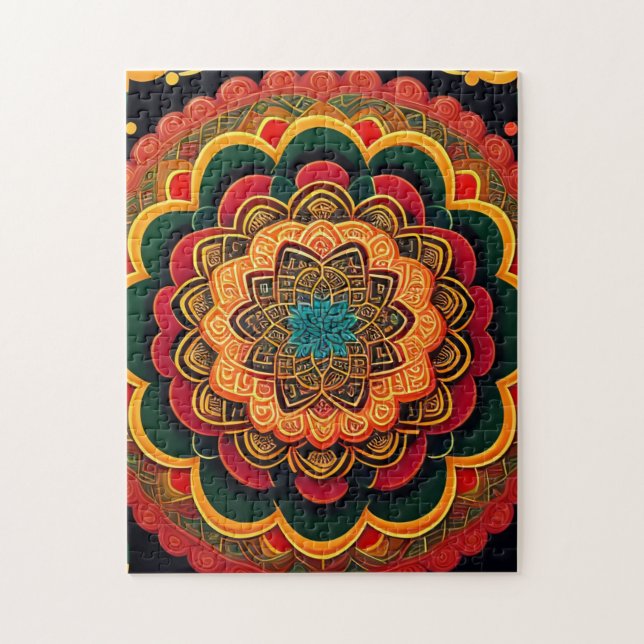 Puzzle La bella y colorida Mandala (Vertical)