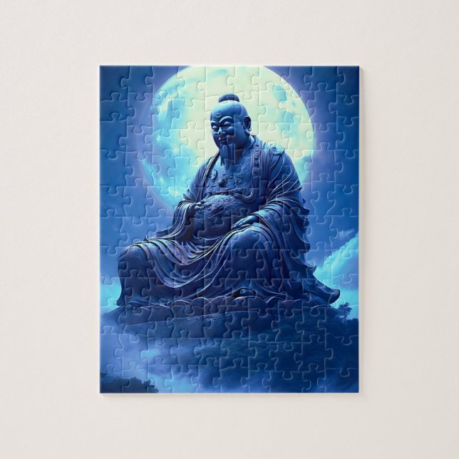 Puzzle La Bendición de la Luna sobre la Estatua Celestial (Vertical)