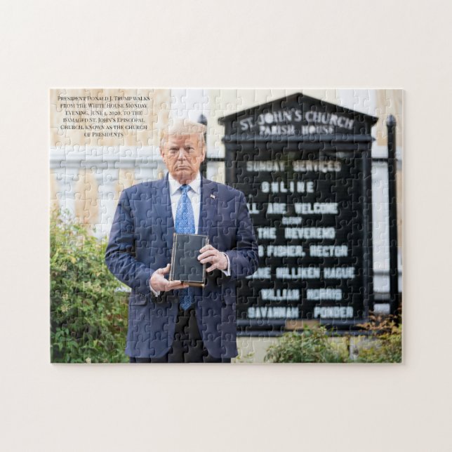 Puzzle La Biblia del presidente Donald J. Trump en una ig (Horizontal)
