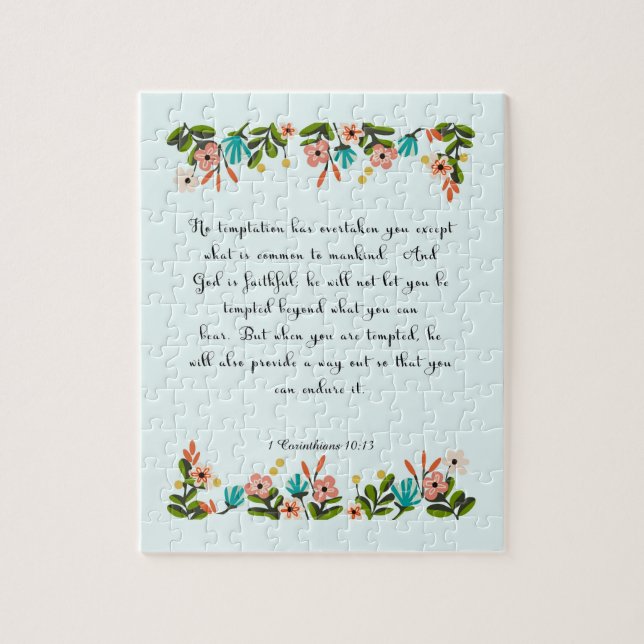 Puzzle La biblia versifica el arte - 1 10:13 de los (Vertical)