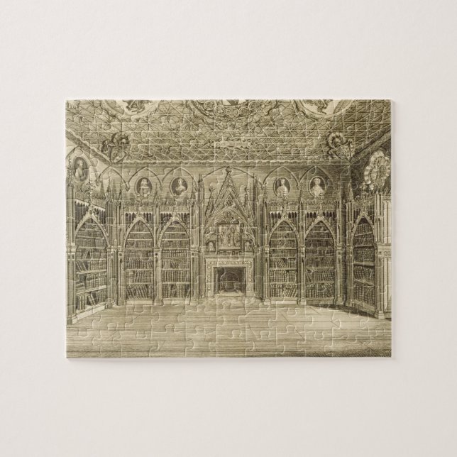 Puzzle La biblioteca, grabada por Godfrey, de 'Descriptio (Horizontal)