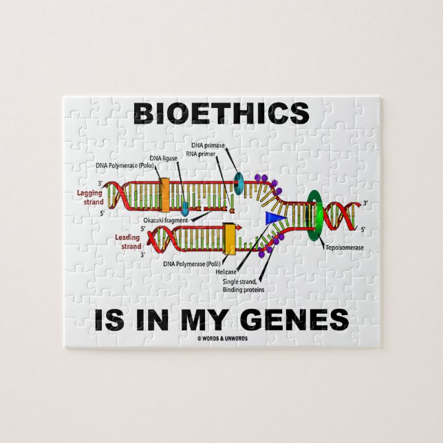 Puzzle La Bioética Está En Mis Genes (Replicación De ADN) (Horizontal)