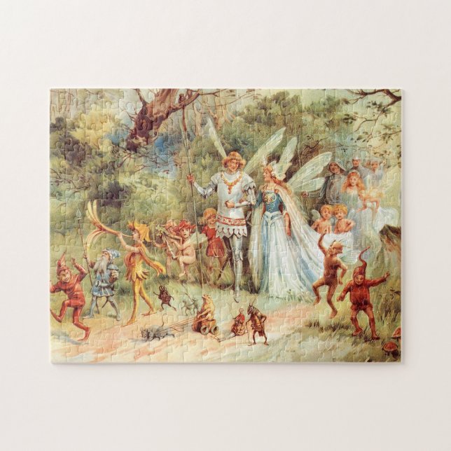 Puzzle La boda de Thumbelina en el bosque (Horizontal)