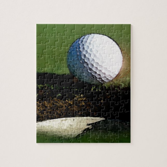 Puzzle La bola de golf y el agujero (Vertical)