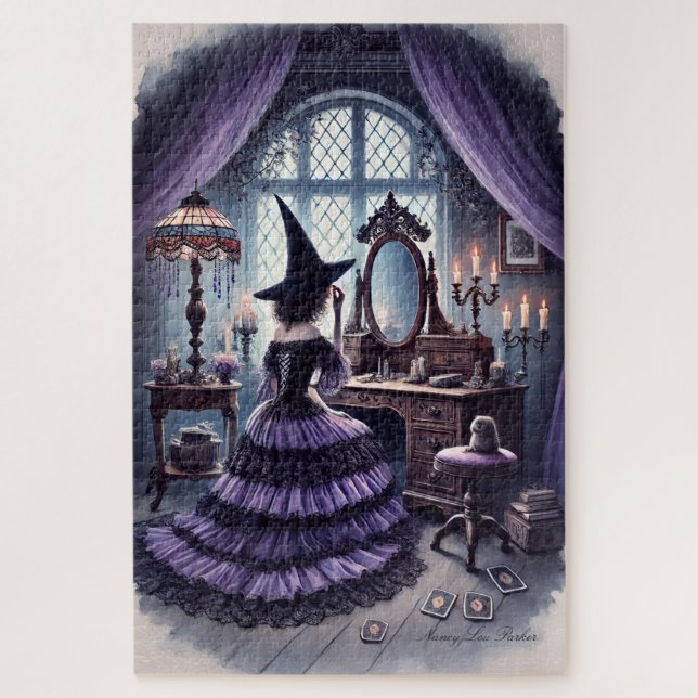 Puzzle La bruja caprichosa de su vanidad antigua (Vertical)