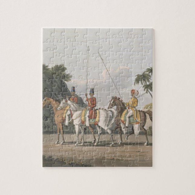 Puzzle La caballería irregular, ejército de Bengala 1817, (Vertical)