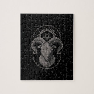 Puzzle La cabra del diablo Pentagram Baphomet Satan Occul