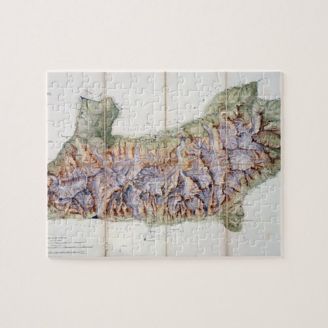 Puzzle La cadena de Mont Blanc, de una encuesta real (Horizontal)