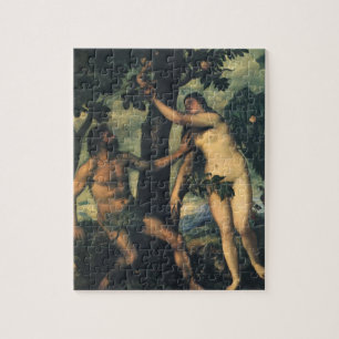 Puzzle La Caída del Hombre; Adán y Eva por Tiziano