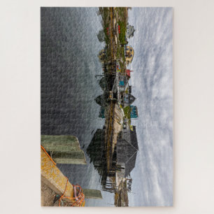 Puzzle La cala de Das Fischerdorf Peggy en Kanada