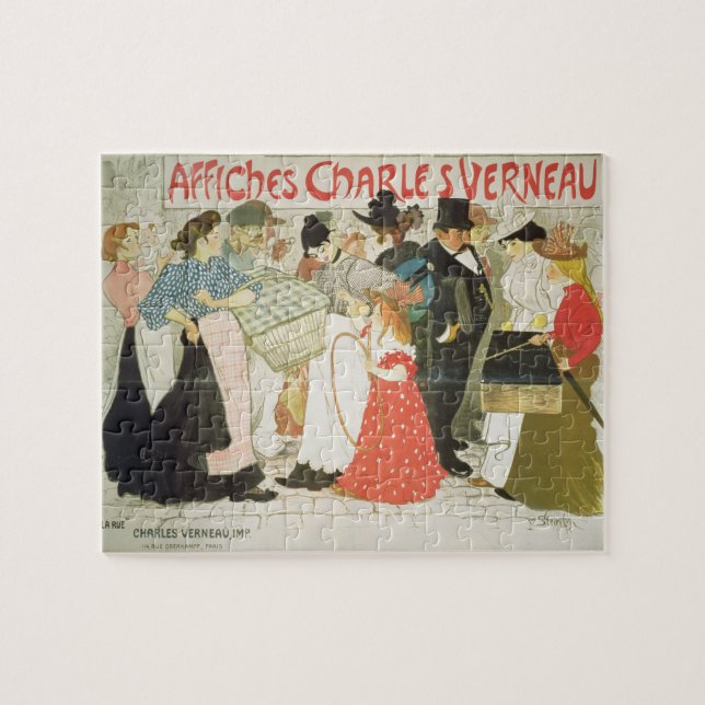 Puzzle "La calle", poster para la impresora Charles Verne (Horizontal)