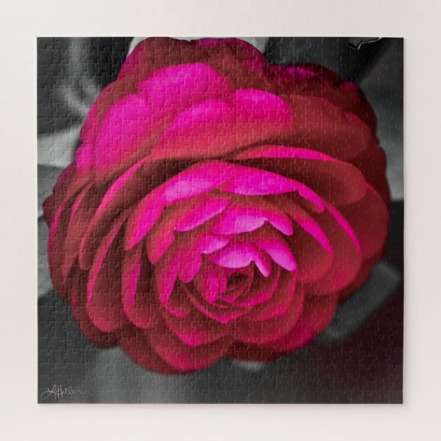Puzzle La camellia rosada (Vertical)