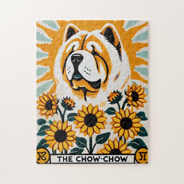 Puzzle La carta de Chow Chow Tarot (Vertical)