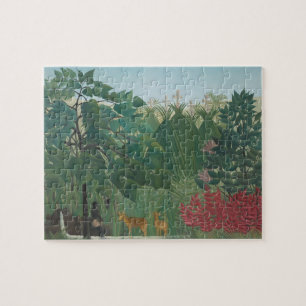 Puzzle La cascada de Henri Rousseau, Bella Artes de la ép