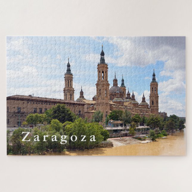 Puzzle La catedral de nuestra señora del pilar y del Ebro (Horizontal)