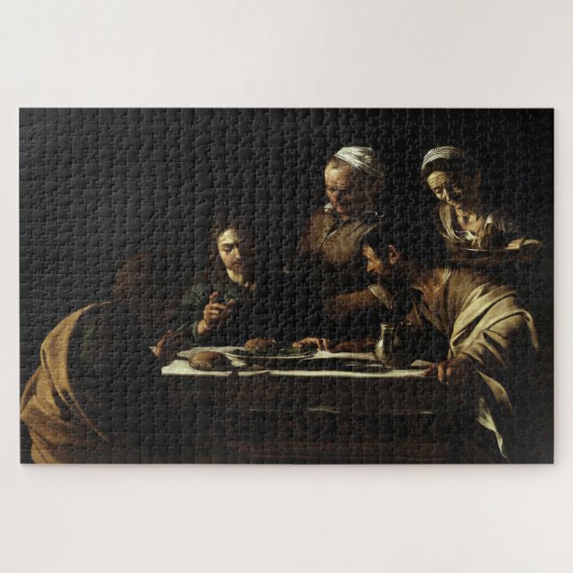 Puzzle La cena en Emmaus (1606) por Caravaggio (Horizontal)