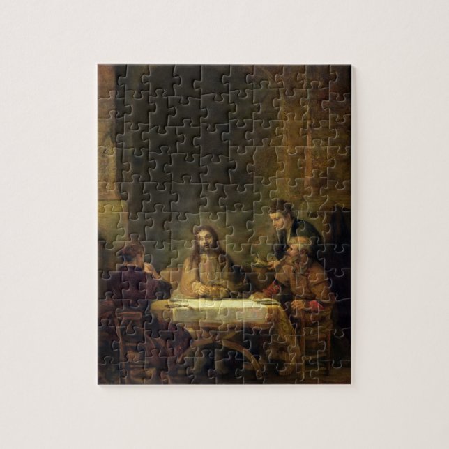 Puzzle La cena en Emmaus, 1648 (aceite en el panel) (Vertical)