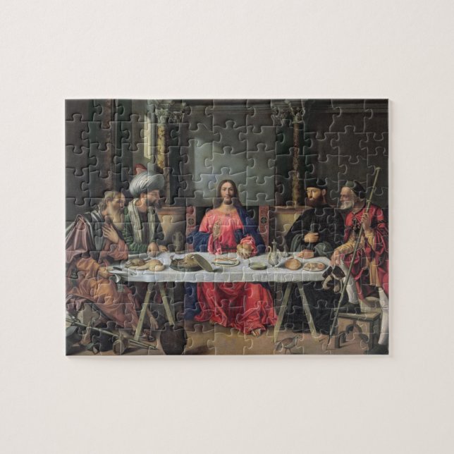 Puzzle La cena en Emmaus (aceite en el panel) (Horizontal)