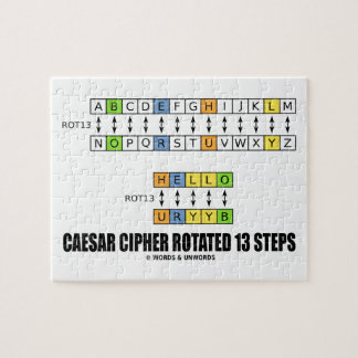 Puzzle La cifra de César giró 13 pasos (la substitución)