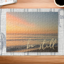 Puzzle La cita inspiradora Be Still Sunrise Beach