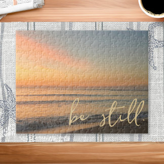 Puzzle La cita inspiradora Be Still Sunrise Beach