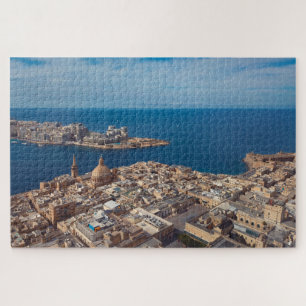 Puzzle La ciudad de Valletta fotografía aérea de Malta