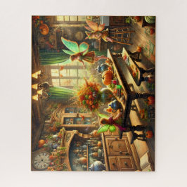 Puzzle La cocina de las hadas otoñales reuniendo el rompe