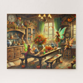 Puzzle La cocina de las hadas otoñales reuniendo el rompe