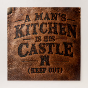 Puzzle La cocina de un hombre es su castillo