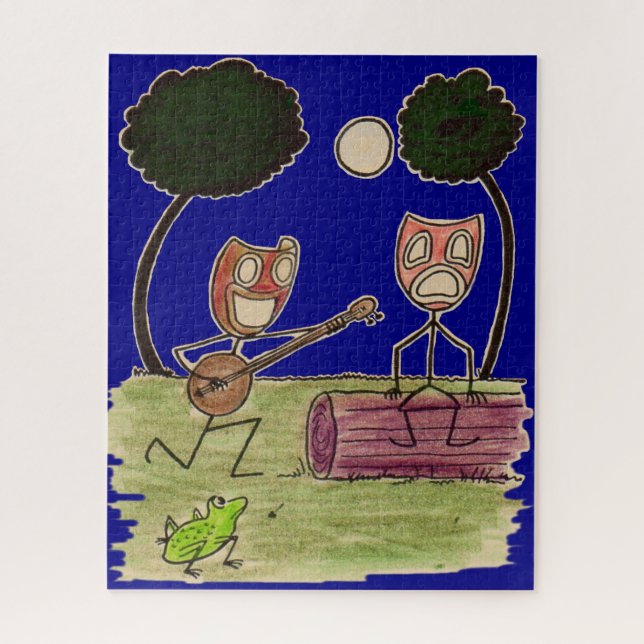 Puzzle La comedia serenatas Tragedia a luna llena (Vertical)