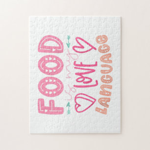 Puzzle La comida es mi lenguaje de amor - Comida retro Lo