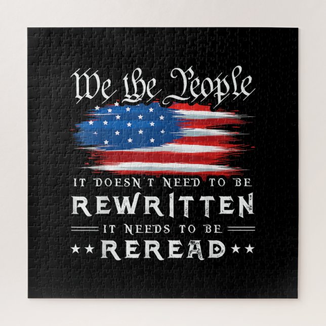 Puzzle La Constitución de la Bandera de Estados Unidos ne (Vertical)