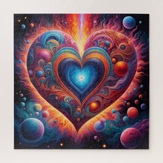 Puzzle La création d'un coeur (Vertical)