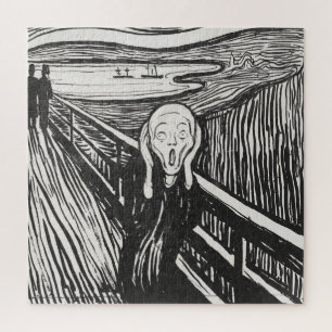 Puzzle La crema de Edvard Munch Black and White
