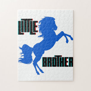 Puzzle La cría del caballo de pequeño hermano