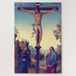 Puzzle La crucifixión con la Virgen de Pietro Perugino