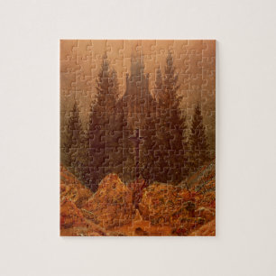 Puzzle La cruz en las montañas, 1812 (aceite en lona)