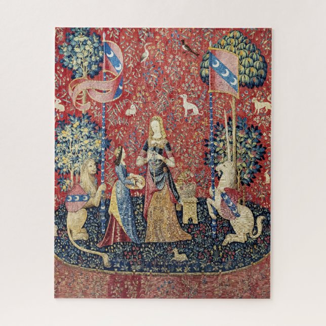 Puzzle La dama y el unicornio, olores (Vertical)