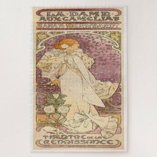 Puzzle La Dame aux Camélias: Elegancia Art Nouveau