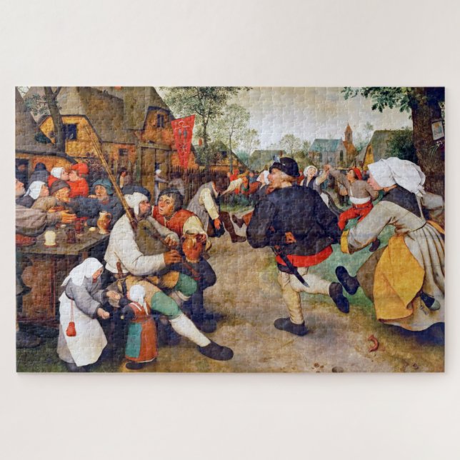 Puzzle La danza campesina, Pieter Bruegel (Horizontal)