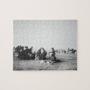 Puzzle La danza de fantasma, Dakota del Sur, 1890 (foto