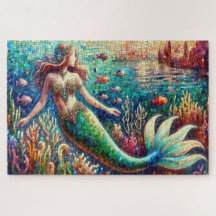 La danza marina mosaica de la sirena