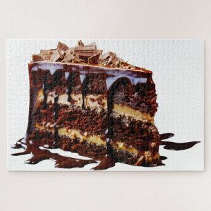 Puzzle La decadencia del pastel de chocolate puro de Slip