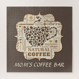 Puzzle La decoración de la cafetería de mamá