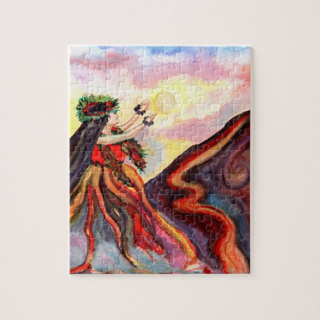 Puzzle La diosa hawaiana Pelé rompe (Vertical)