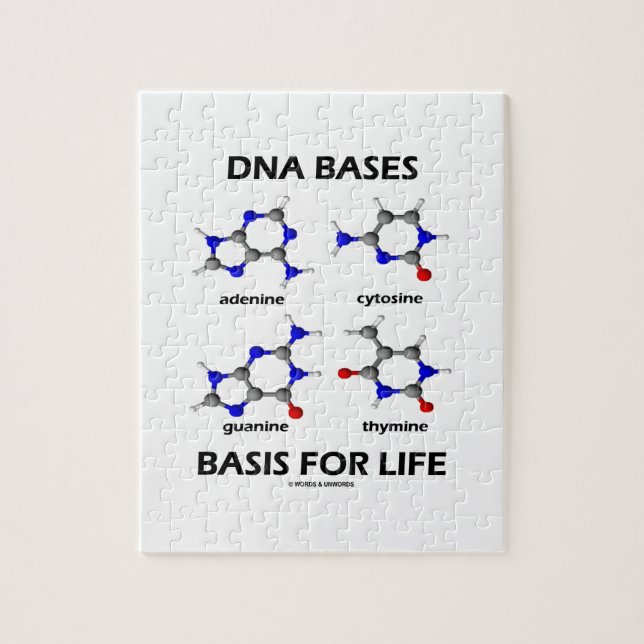 Puzzle La DNA basa la base para la vida (la estructura (Vertical)