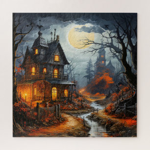 Puzzle La encantadora casa de Halloween