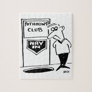 Puzzle La entrada del Potholing Club se encuentra en el p