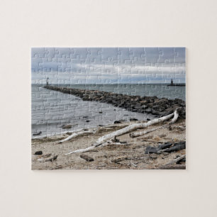 Puzzle La entrada en el punto del lago Montauk