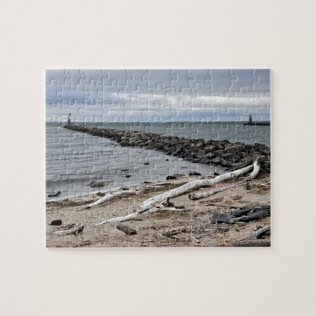 Puzzle La entrada en el punto del lago Montauk (Horizontal)